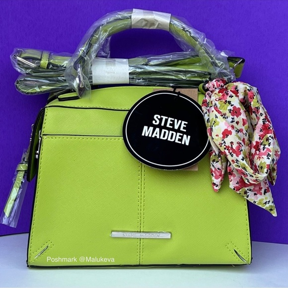 Steve Madden Handbags - Steve Madden Breese Crossbody Bag color Green Faux Leather New with Tags